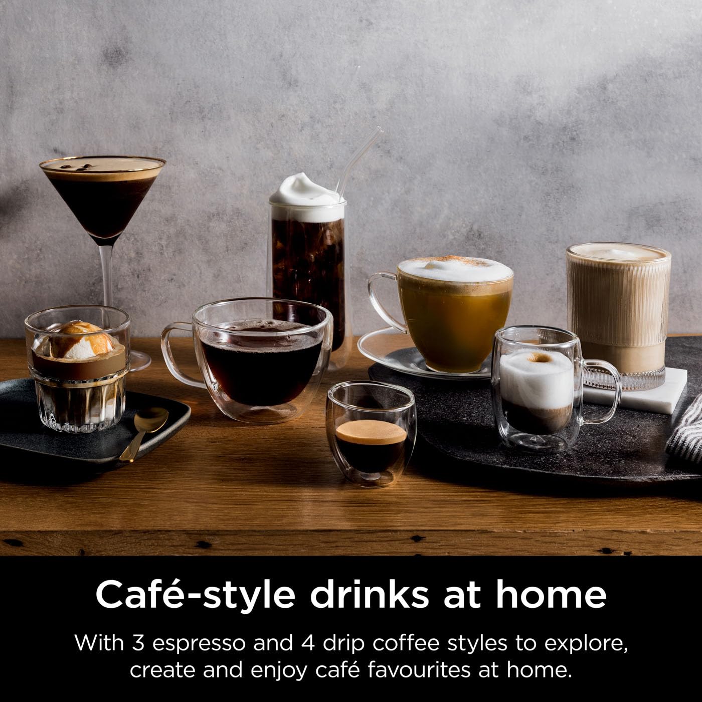 Luxe Premier 3-in-1 Coffee Machine, Latte, Cappuccino, Cold Brew & Espresso Maker With Built in Bean Grinder