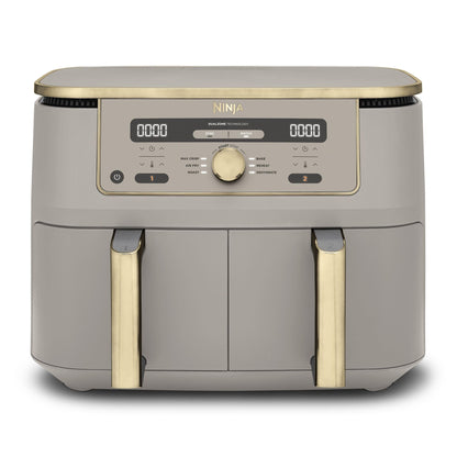 MAX Dual Zone Digital Air Fryer, 2 Drawers, 9.5L, 6-in-1, Uses No Oil, Air Fry, Max Crisp, Roast, Bake, Reheat, Dehydrate