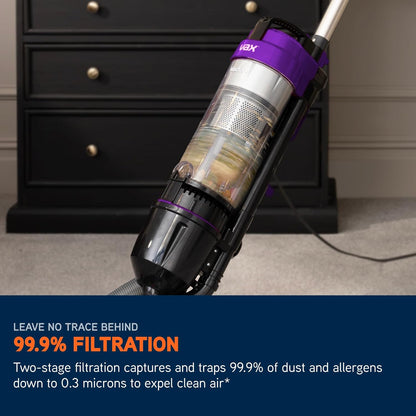 Vax Mach Air Corded Upright Bagless Vacuum Cleaner, Lightweight, Handheld Tool Attachments for Hair, Car, Upholstery, Bed, Mattress, Home cleaning, 820W, 4.9kg, Purple, UCA1GEV1 [Energy Class A]
