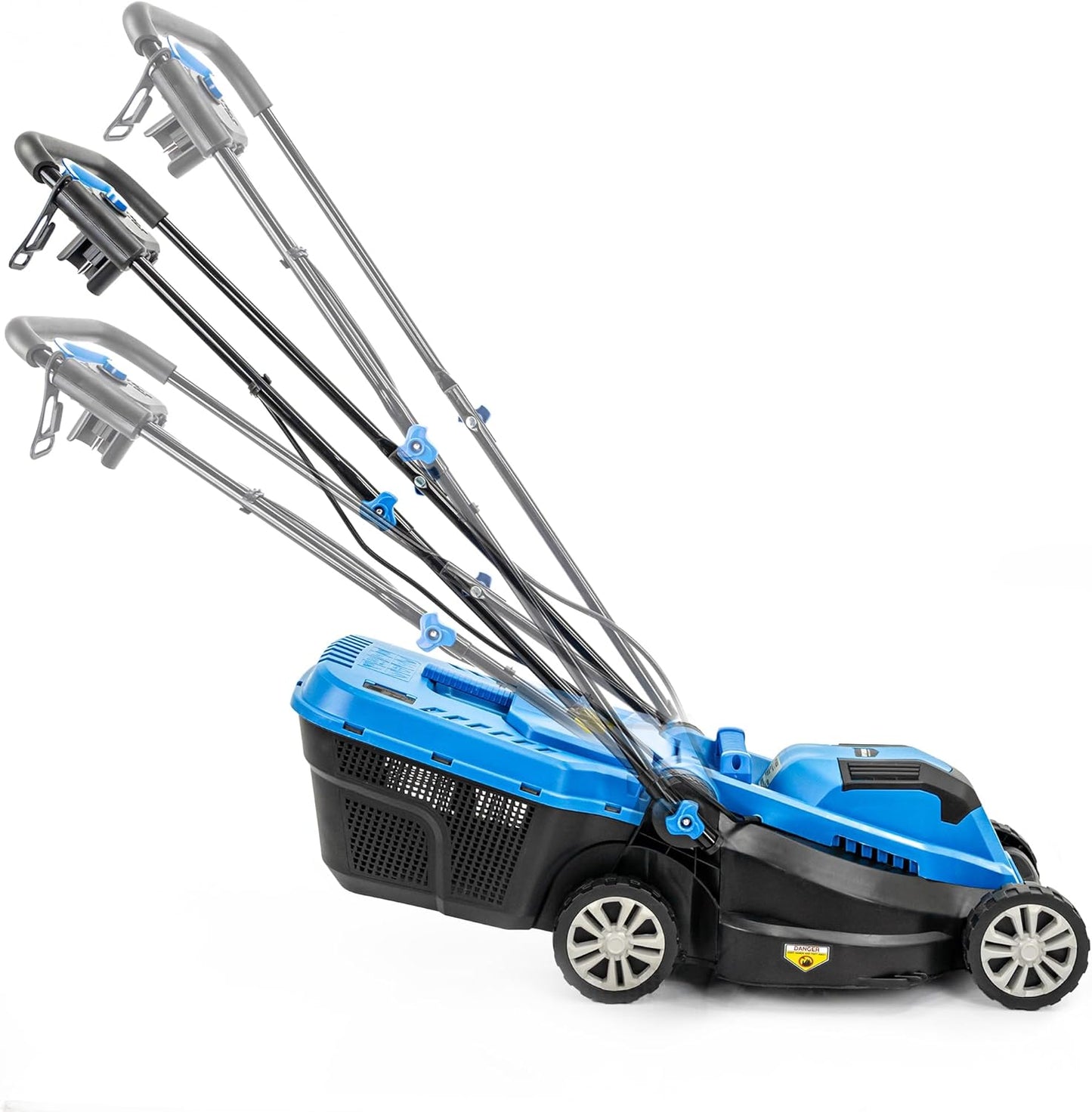 Hyundai 1300W Electric Lawn Mower – 33cm Lightweight Corded Lawnmower, 30L Grass Box, Foldable Handle, 3 Cutting Heights, Ideal for Small Gardens - 3 Year Warranty