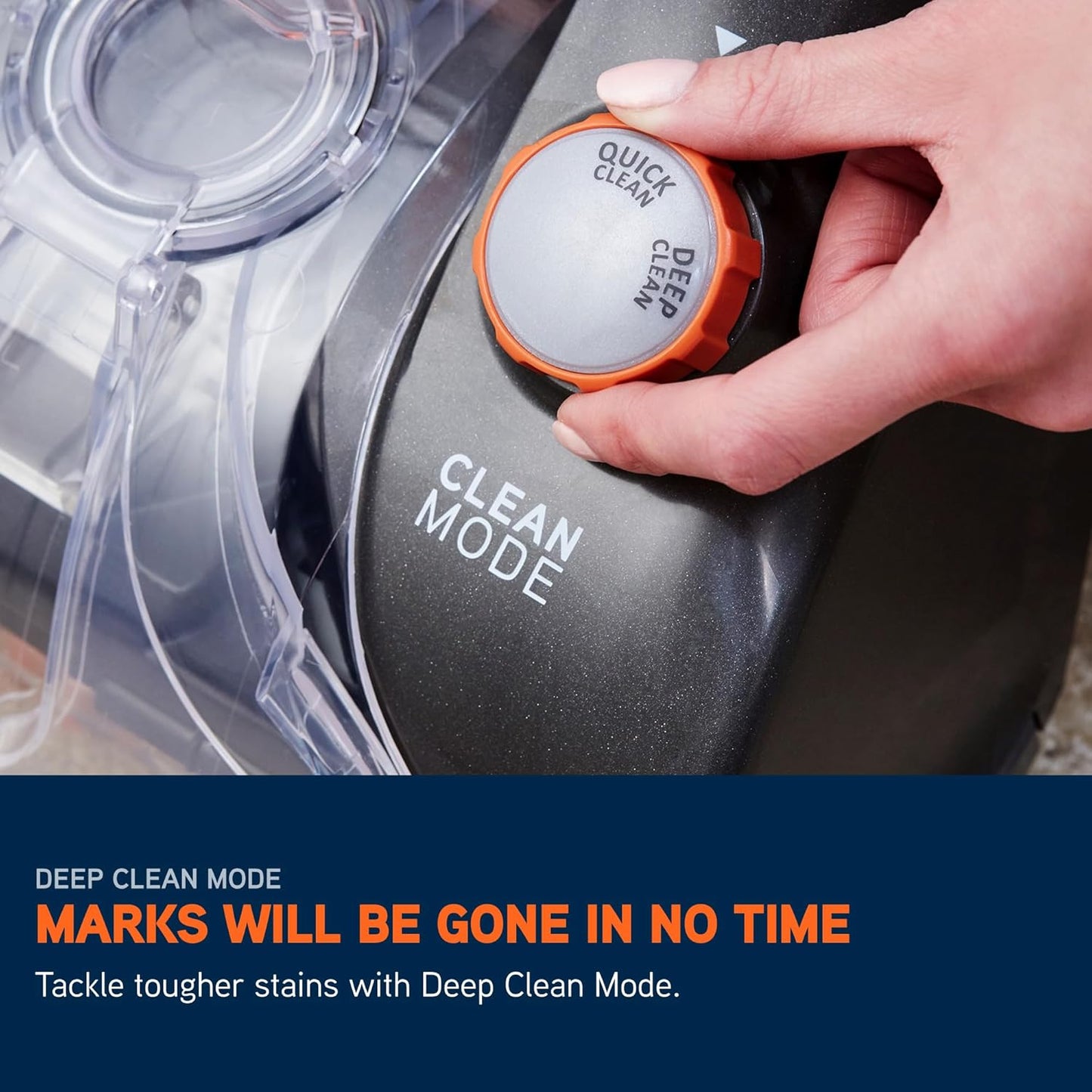 Vax Rapid Power Revive Carpet Cleaner Machine, Rug, Upholstery, Car, Stair Upright Shampooer Washer, Handheld Spot Cleaning Wash Tool, Solution, 1200W, Grey/Orange, CWGRV011