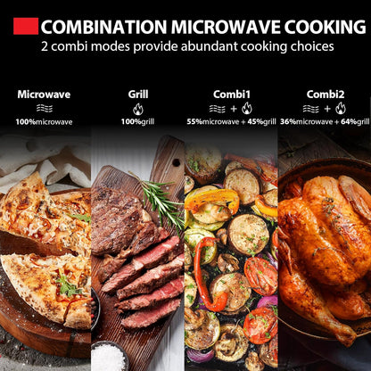 Toshiba 20L Microwave Oven MW3-AG20PF(MB) – 800W Microwave, 1000W Grill, Digital, Black Mirror Finish