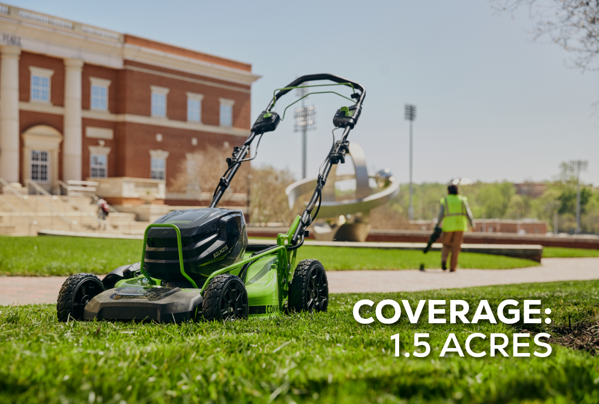 82V 21’’ Brushless Push Mower with 2.5Ah Battery and Dual Port Charger | 82LM21-25DP
