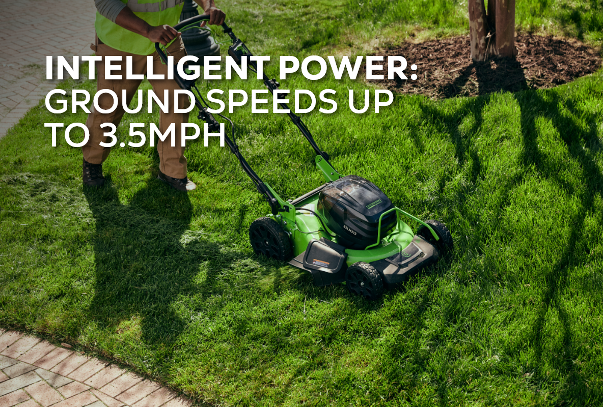 82V 21’’ Brushless Push Mower with 2.5Ah Battery and Dual Port Charger | 82LM21-25DP