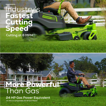 82V 42" CrossoverZ Ride-On Zero Turn Mower | CRZ428